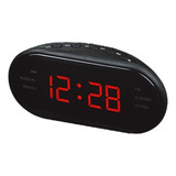Rádio Relógio Digital De Led Am fm Alarme Vst902