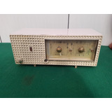 Radio Relogio Valvulado Zenith Baquelite Antigo