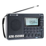 Rádio Retekess V115 F9205c Gravador Am Fm Sw Mp3 Com Bateria Cor Modelo Tx32 Azul escuro
