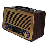 Rádio Retro 2 Alto Falante 3 Polegadas Com Bluetooth