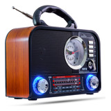 Rádio Retrô Am Fm Sw Bluetooth