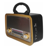 Radio Retro Vintage A Pilha E Tomada Am Fm Bluetooth Mp3 Usb