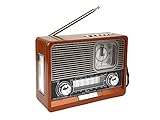 Radio Retro Vintage Am Fm Bluetooth