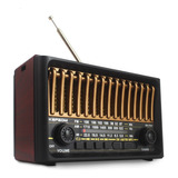 Rádio Retro Vintage Am Fm Bluetooth