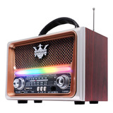 Rádio Retro Vintage Antigo Am Fm Mp3 Lanterna Recarregável