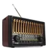 Rádio Retro Vintage Antigo Bluetooth Am Fm Sd Usb Mp3 Mini