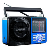 Rádio Retro Vintage Antigo Portátil Am Fm Sw Mp3 Usb Bateria