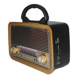 Radio Retrô Vintage Aux Usb Lanterna