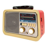 Rádio Retro Vintage Estilo Antigo Usb Bluetooth Fm Am Bivolt