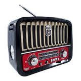 Rádio Retrô Vintage Fm Am Bluetooth