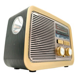 Radio Retrô Vintage Usb Aux Sd P2 Am Fm Sw   Bluetooth