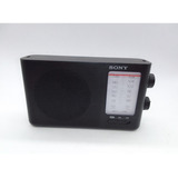 Rádio Sony Icf 19 500mw Bandas Am fm A Pilha Preto Usado