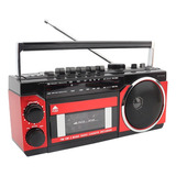 Radio Toca fitas Cassete Gravador Retro 3 Faixa 110 220 Usb