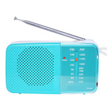 Rádio Tsom Portátil Portátil Portátil Cor Turquoise