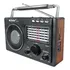 Rádio Vintage 11 Bandas Am Fm Sw Retrô Bluetooth 10w Bivolt Entrada Tf 