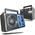 Rádio Vintage Am Fm Recarregável 3 Bandas Bivolt Entrada Sd Usb Retrô Analógico