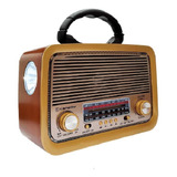 Rádio Vintage Retrô Antigo Bluetooth Usb Am Fm Usb