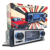 Radio Vintage Retro Automotivo Carros Antigos Bluetooth Usb