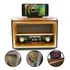 Rádio Vintage Retrô Marrom Bluetooth Fm/am De Mesa
