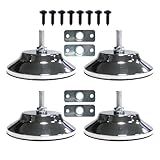 Ragyzity Niveladores De Perna De Mesa De Sinuca Elevadores De Nivelamento Ajustáveis Para Móveis Niveladores De Perna De Mesa De Jogo De Metal De 12 Cm Pés De Nivelamento Resistentes Para Mesa De