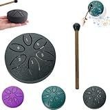 Rain Drum For Outside Garden Outside Musical Rain Drop Drum For Garden Rain Chimes For Outside Musical Steel Tongue Drum Rain Bell Steel Tongue Drum Rain Bell Waterproof Black 