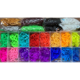 Rainbow Loom Pulseira 5000 Elásticos Caixa Organizadora