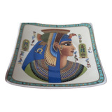 Rainha Cleópatra Egípcia Prato 9 5 Cm Porcelana Fina Luxo