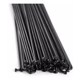 Raio Bike Aro 29 700 Fino Inox Preto 285 X 2 0mm 72 Peças
