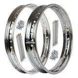 Raios Cg 125 82 Bolinha Aros Cromados Alta Qualidade
