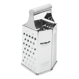 Ralador 6 Faces De Inox 20cm Com Alça Multifuncional
