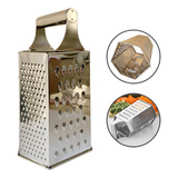 Ralador 6 Faces De Inox 20cm Com Alça Queijos Legumes Fatia