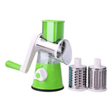 Ralador De Alimentos Manual Kit 3 Lâminas De Aço Inoxidável