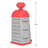 Ralador De Legumes Aço Inox Grande 6 Faces Ergonômico 25cm