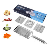 Ralador Inox Para Queijos E Legumes 4 Em 1 Profissional