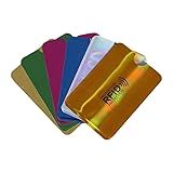 Ralaoma Capinha Protetor Cartão De Crédito Aproximação Anti Furto Rfid KIT Com 5 Unidades 