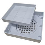 Ralo 10x10 Oculto Seca Piso porcelanato Inteligente Branco
