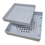 Ralo 10x10 Oculto Seca Piso porcelanato Inteligente Branco