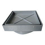 Ralo 10x10 Oculto Seca Piso porcelanato Inteligente Cinza