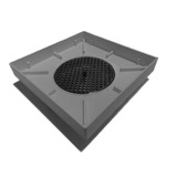 Ralo 10x10 Oculto Seca Piso porcelanato Inteligente Cinza