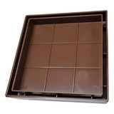 Ralo 15x15 Oculto Seca Piso Porcelanato Inteligente Cor Marrom Escuro