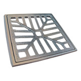 Ralo 15x15cm Linear Pluvial Grelha Aluminio Suporte Aro