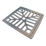 Ralo 25x25cm Linear Pluvial Grelha Aluminio Suporte Aro