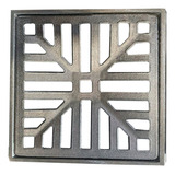 Ralo 30x30cm Linear Pluvial Grelha Aluminio Suporte Aro
