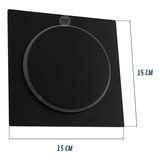 Ralo Click Para Banheiro 15x15 Preto Fosco Inteligente Inox