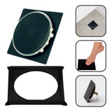Ralo Click Preto Dami 10x10 Inteligente Pop Up Inox Oculto Invisível Para Banheiro E Cozinhas Acabamento Premium Porta Grelha