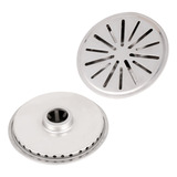 Ralo De Fundo Anti Turbilhão Em Aço Inox Para Piscinas 50mm