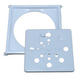 Ralo Grelha 10x10 Branco Com Porta Ralo