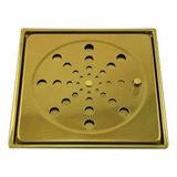 Ralo Grelha C Porta Grelha Dourado 15x15