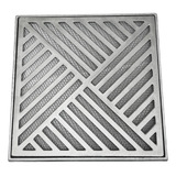 Ralo Grelha Diagonal Pluvial 30x30 Aluminio Tela Anti Inseto