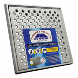 Ralo Grelha Em Alumínio 15x15cm Anti Inseto Com Suporte
